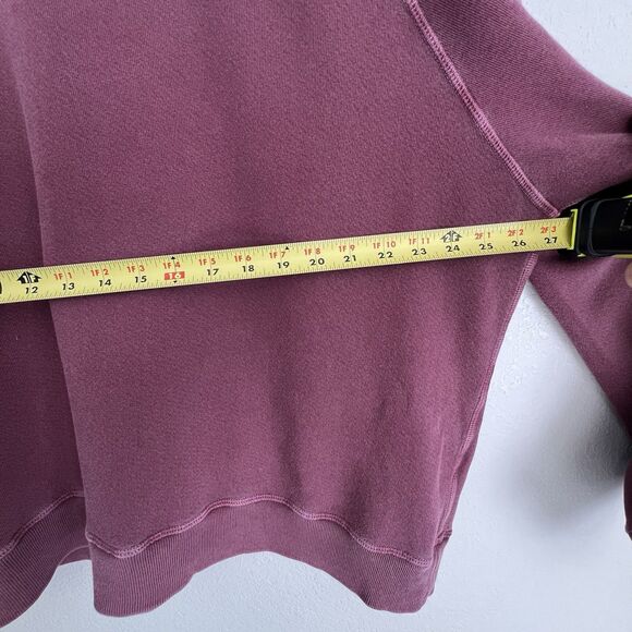 The Great  The Slouch  Sweatshirt Size 1 Small Burgundy - Picture 6 of 6